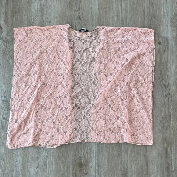 Womens NWT Elizabeth Pink Lace Cardigan - L - Picture 4 of 6